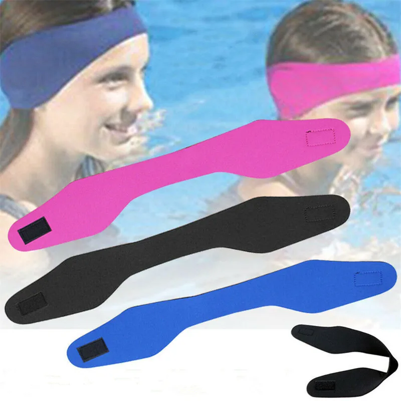 Swimming Ear Headband Female Male Adult Child Neoprene Ear Band Swimming Headband