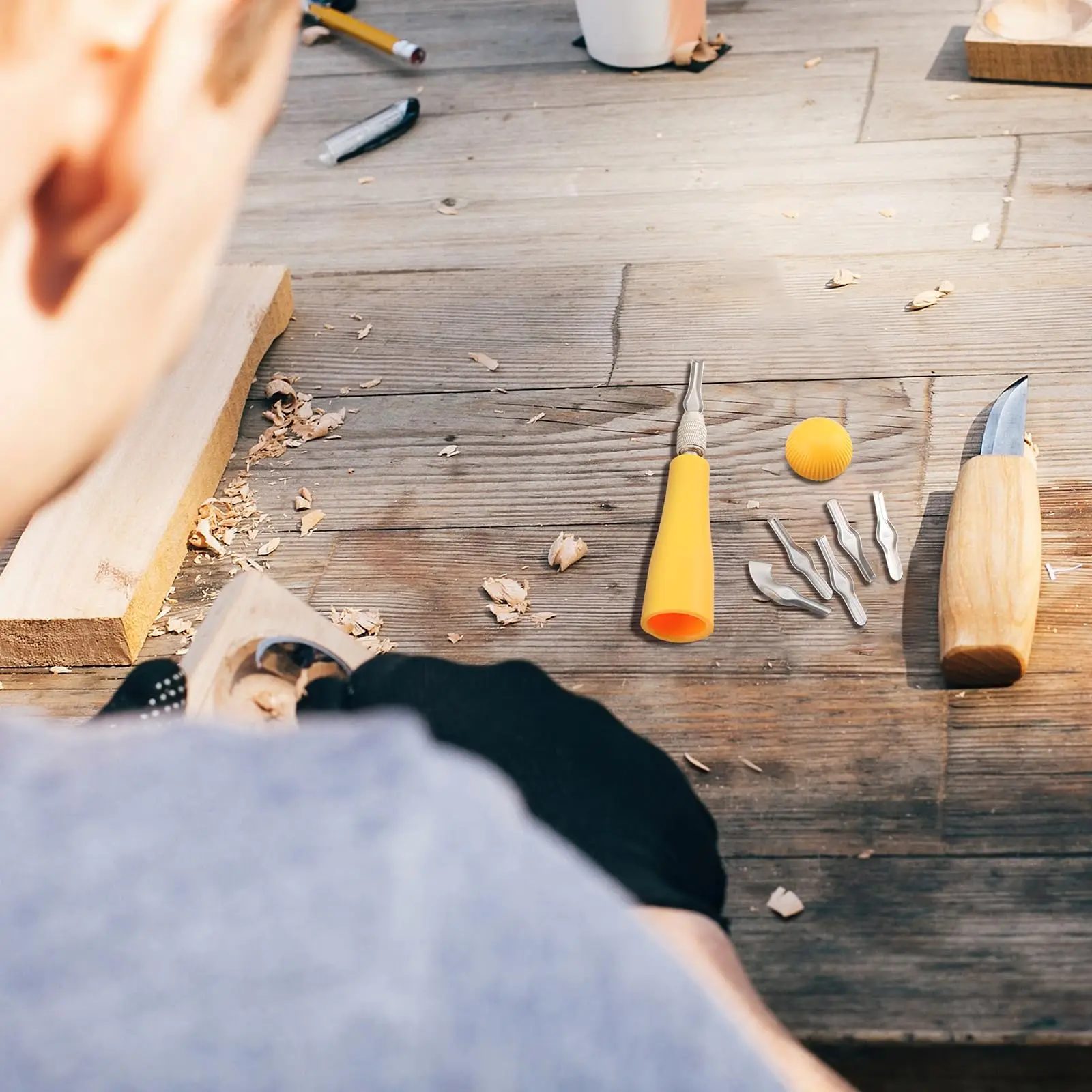 Craft Linoleum Cutter Kit Carving Tools 4