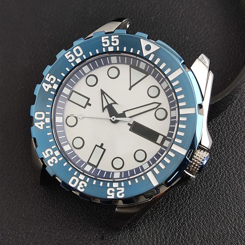 Stainless Steel Men's 44mm Watch Case with Dial