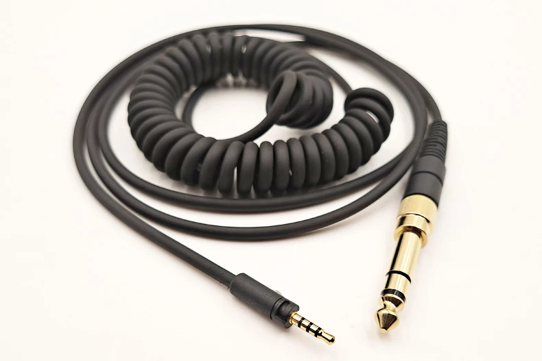 For Sennheiser MOMENTUM HD430 HD450BT HD4.40BT HD458BT HD4.50BTNC Replaceable 6.35mm Large Plug to 2.5mm Spring Headphone Cable