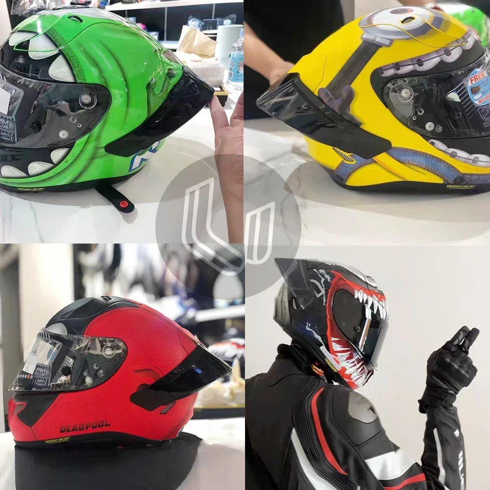 Motorcycle Helmet Spoiler Carbon-look Motorcycle Rear Trim Helmet Spoiler For HJC RPHA 11 Helmet Accessories