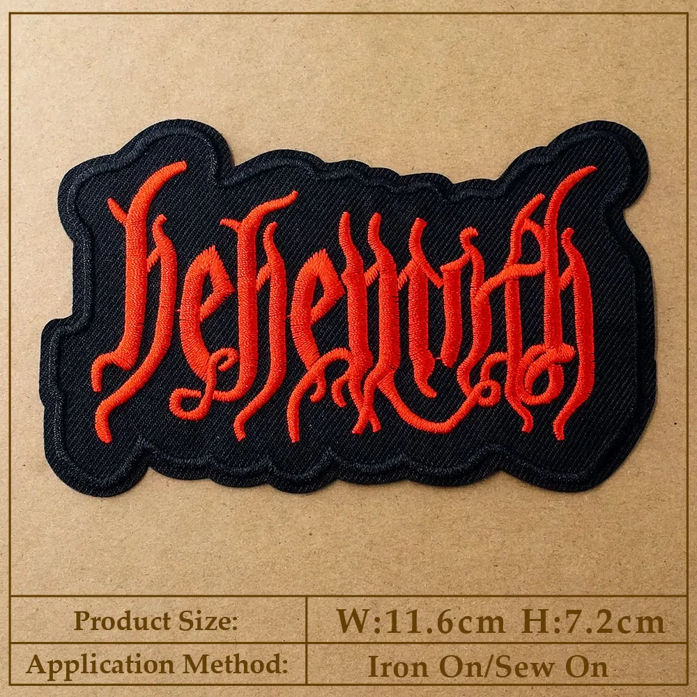 Rock Punk Iron-On Patch for Clothing - Heavy Metal Style Decorative Applique