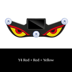 Solar - Powered Devil Eye Car LED Expression Light with Suction Cup Rechargeable Ambience Lamp (C)