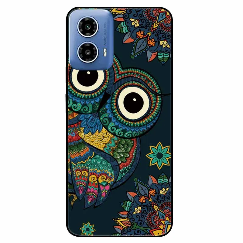 Soft Silicone Fashion Animals TPU Bumper Luxury Phone Case with Painted Design