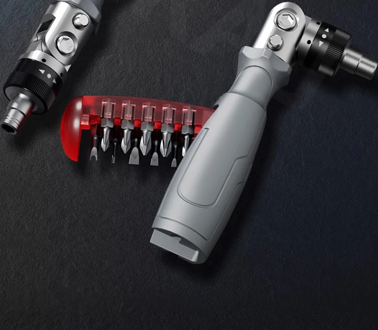 Description Picture 3 of itemAIRAJ Wanxiang Ratchet Screwdriver Set Scalable Multi-Functional Home Use Plum Blossom shaped Rice shaped Ratchet Screwdriver