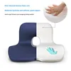 L-Shaped Integrated Office Chair Seat Cushion Memory Foam Seat Cushion Anti-Slip Bottom Pressure-Reducing Hip Waist Support 2