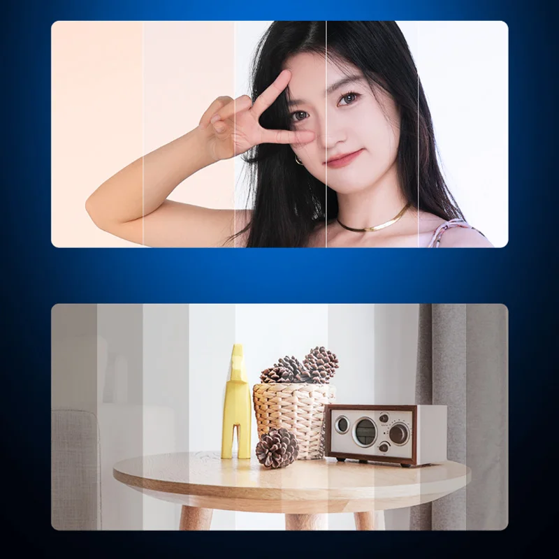 ZENIKO 비디오 필 라이트 LED 셀카 비디오 회의 노트북 링 라이트, 3300K-6000K 5 레벨 조절 가능, CR5 BI 5W