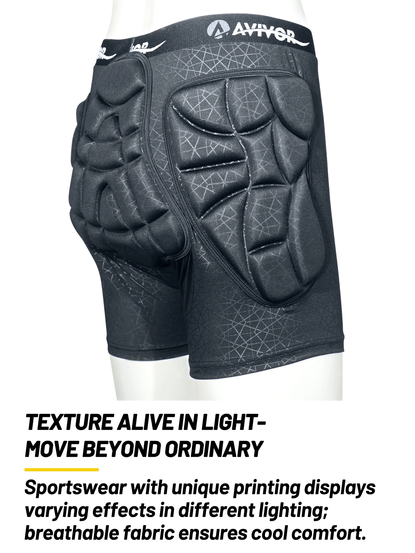 AVIVOR Uni-sex Padded Shorts & Knee Pads Set Butt Protection for Snowboard/Ski/Skating (Impact-Resistant Protective Gear)