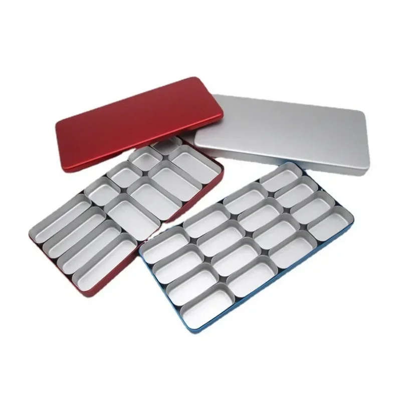 2Pcs Aluminium Alloy Divider Box Plastic Needle Sterilizer Dental Disinfection Box Container Autoclave Multifunction Care
