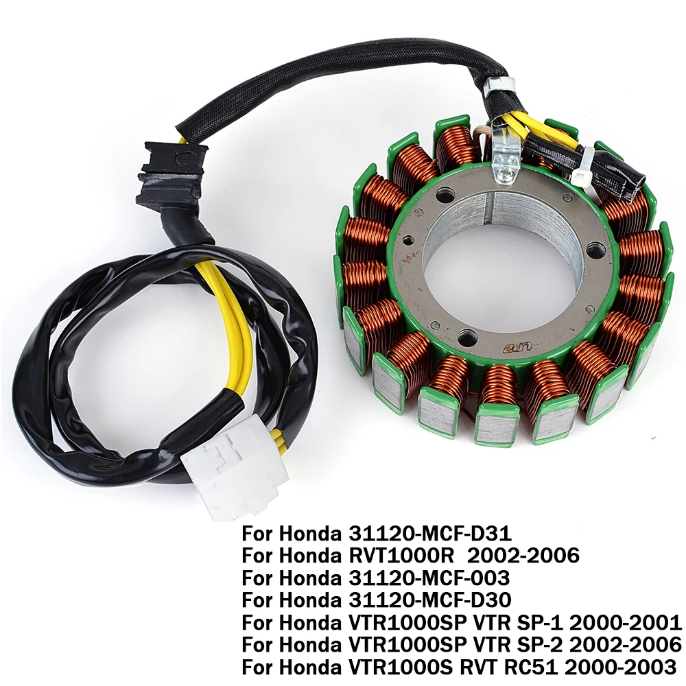 Statore Bobina Per Honda Rvt1000R Vtr1000Sp Vtr1000S Rvt Vtr Rc51 Sp-1 Sp-2 Rc51 31120-Mcf-D31 31120-Mcf-003 31120-Mcf-D30