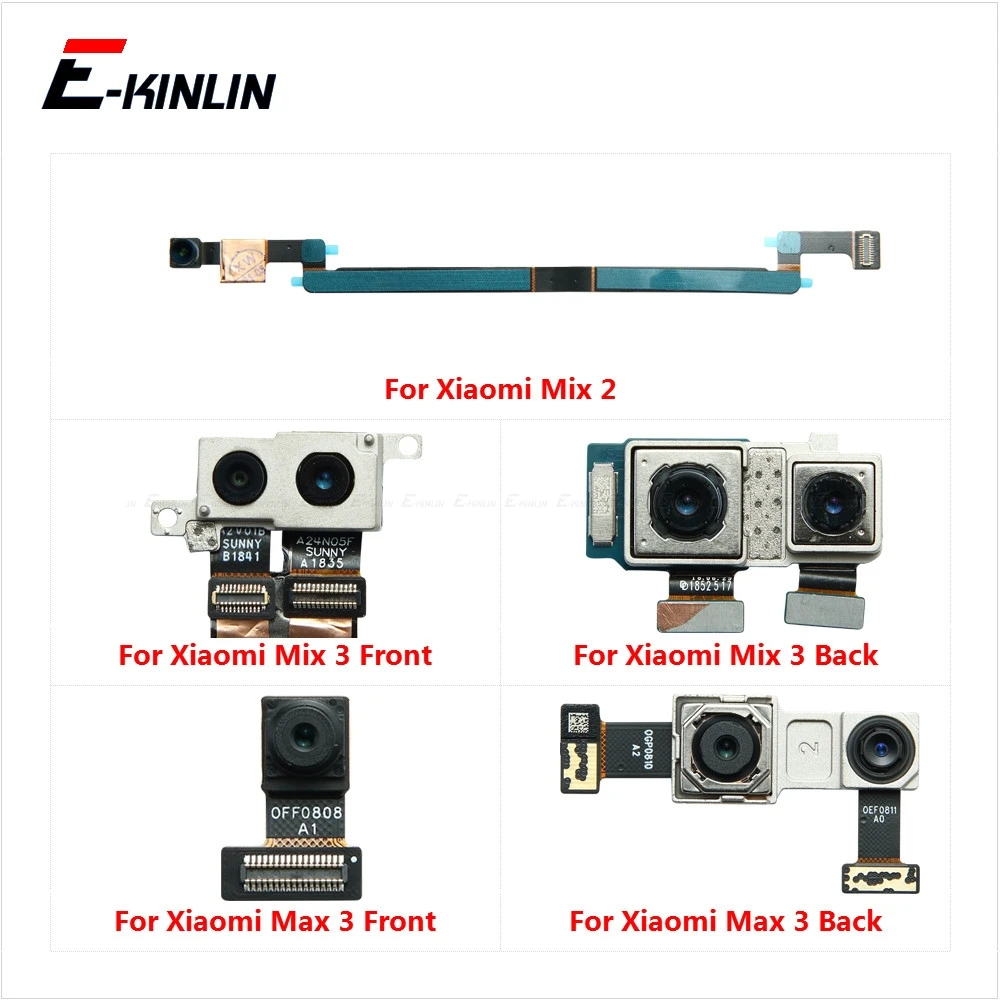 

Front Facing Selfie Back Rear Main Camera Small Big Module Flex Cable For Xiaomi Mi Max 2 3 Mix 2 2S 3