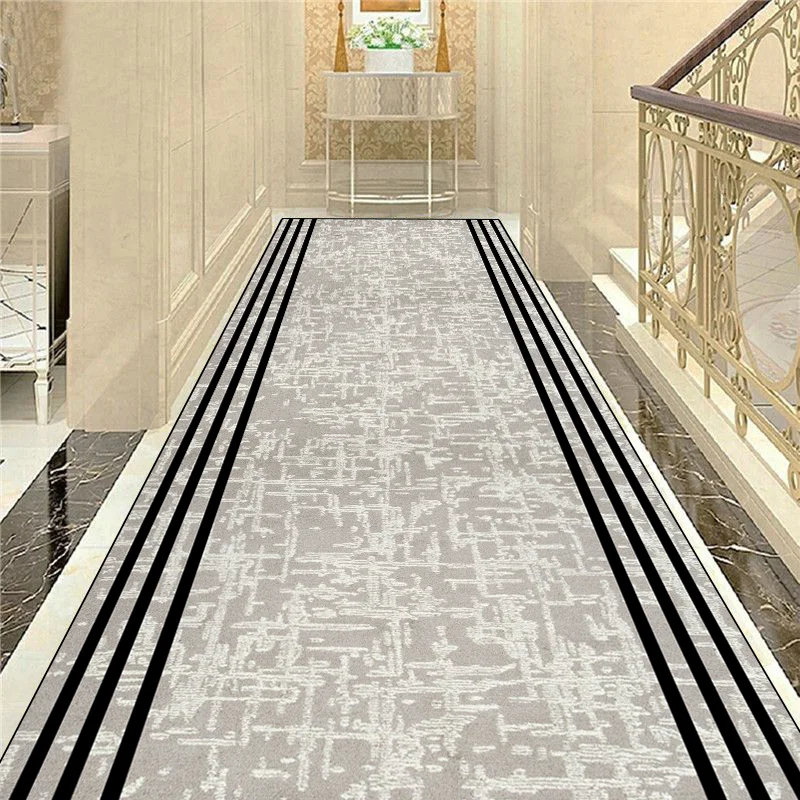 Luxury Gold Hall Corridor Carpet Non-slip Washable Runner Carpets Stairway Hallway Stairs Home Decor Rug Customizable Aisle Rug 4