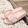 Comwarm Women Summer Flats Slippers New Fashion Beach Flip Flops With Adjustable Buckle Non-slip House Bath Slides Flats Sandals 2