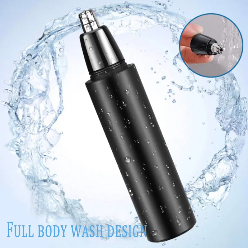Kemei Electric Mini Nose Trimmers Portable Ear Nose Hair Shaver Clipper Waterproof Safe Removal Cleaner Waterproof Rechargeable 4