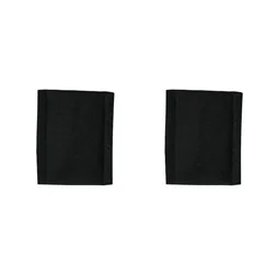 Cotton Gauze Baby Stroller Safety Guardrail and Armrest Protector (Black Shoulder Strap)