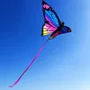 Summer Colorful Butterfly Kite Steering Beautiful Butterfly 1.45m Kite Good Flying Factory Outlet Flying Kite Garden 2