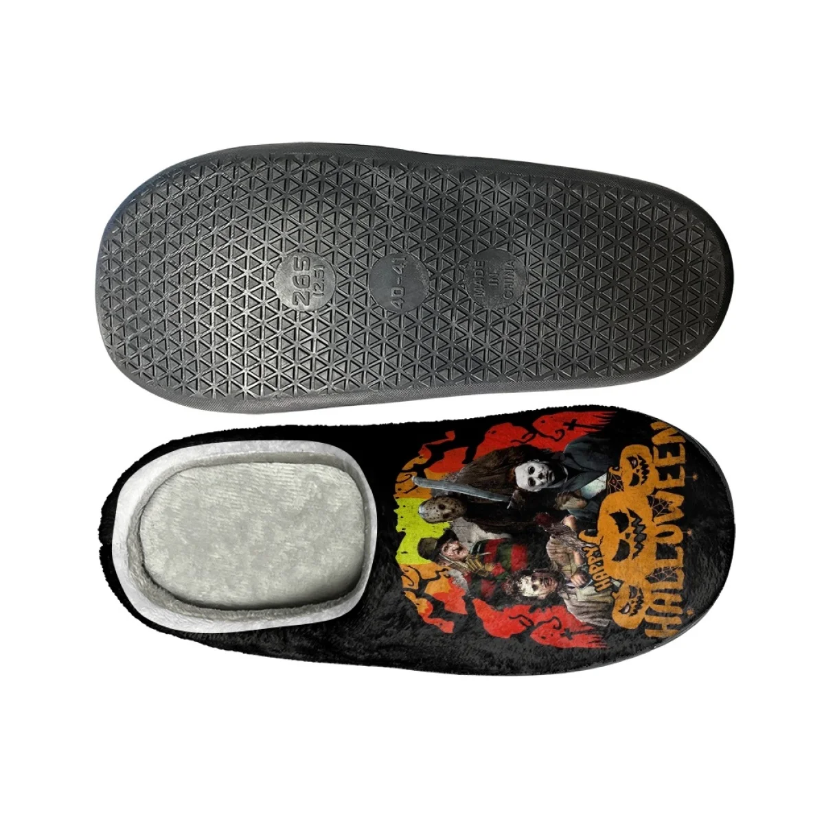 Classic Horror Movie Michael Myers / Jason / Chuck House Slippers Winter Cotton Slippers Home Warm Indoor Furry