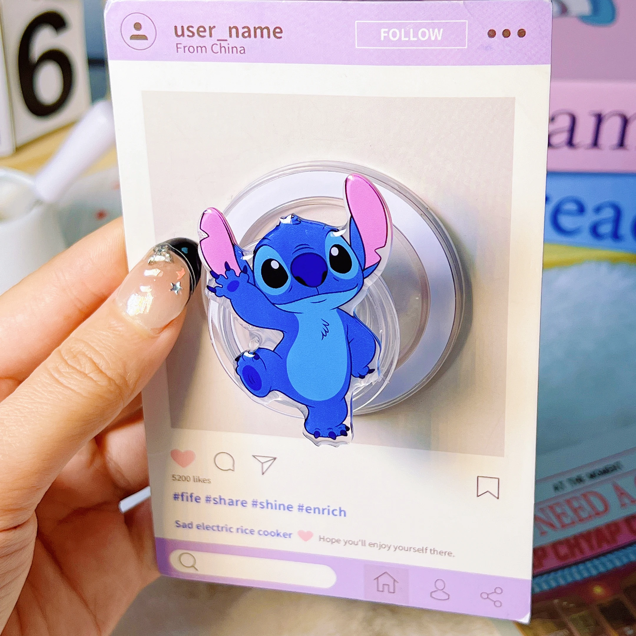 Suporte Magnético para Celular Disney 3D com Vários Estilos de Personagens de Desenho Animado, Compatível com MagSafe, Suporte de Desenho Animado para Celulares
