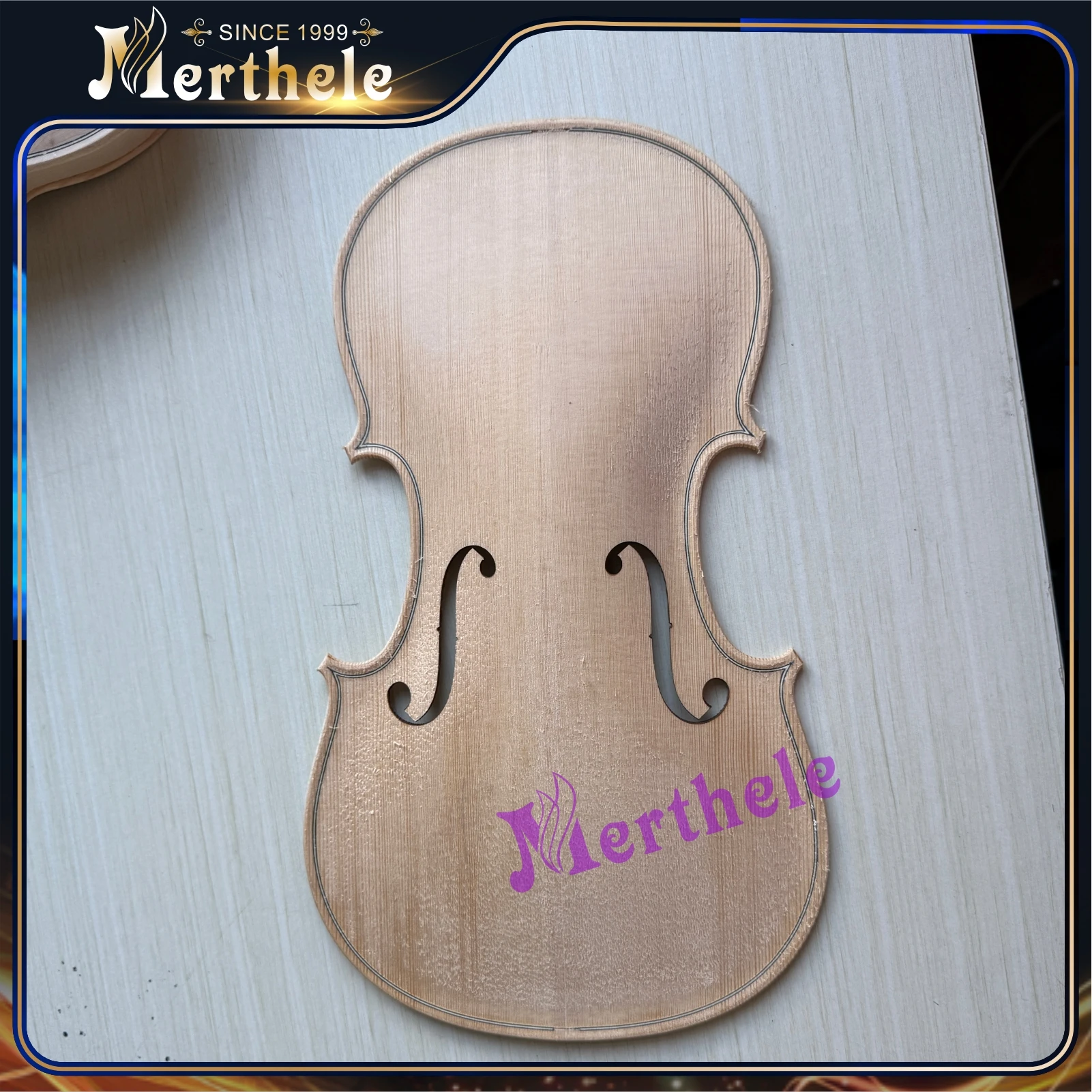 1pcs Unfinished Violin Top 4/4 Russian Spruce Hand made Violin Accessories