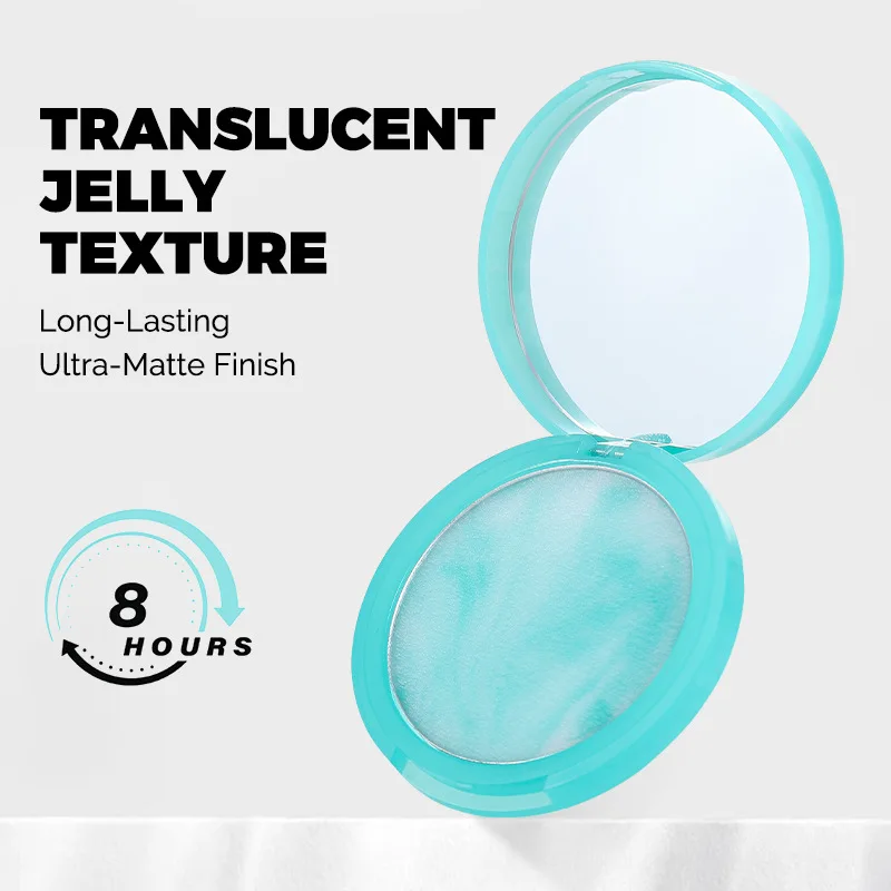 Candy Bella Emerald Oil Control Long-Lasting Waterproof Concealer Transparent Jelly Matte Compact Face Non- Powder Makeup Tools