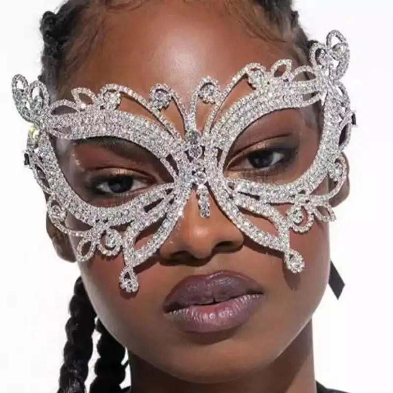 Glitter Masquerade Eye Mask Sequin Party Mask Half Cover Fancy Dress for  Carnival Prom - AliExpress