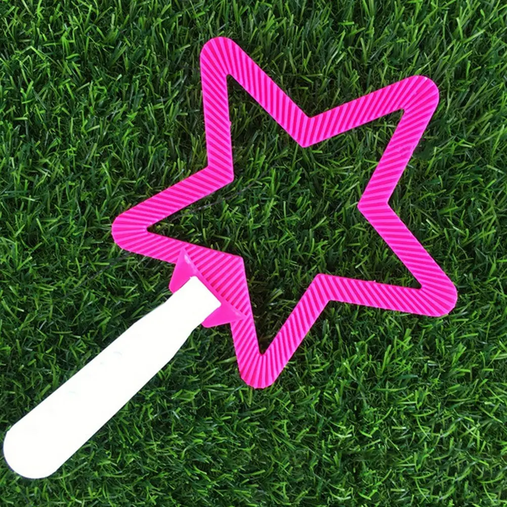 4Pcs 버블 완드 세트 다채로운 거대한 버블 메이커 야외 버블 메이커 파티 선..