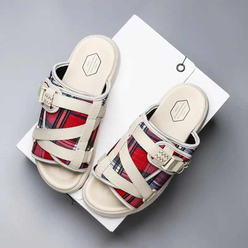 Summer Sandals Man Fashion Couple Flip-flops Footwear Slippers Men Slides Reflective Slippers Size 36-45 3
