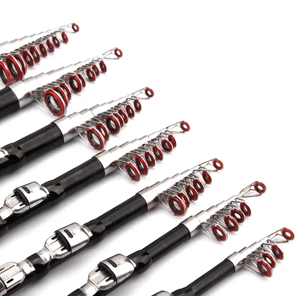 1~2.3m Telescopic Mini Fishing Rods Super Hard Carbon Steel Rivers Lakes Fishing Rod Portable Sea Pole Fishing Good Accessories