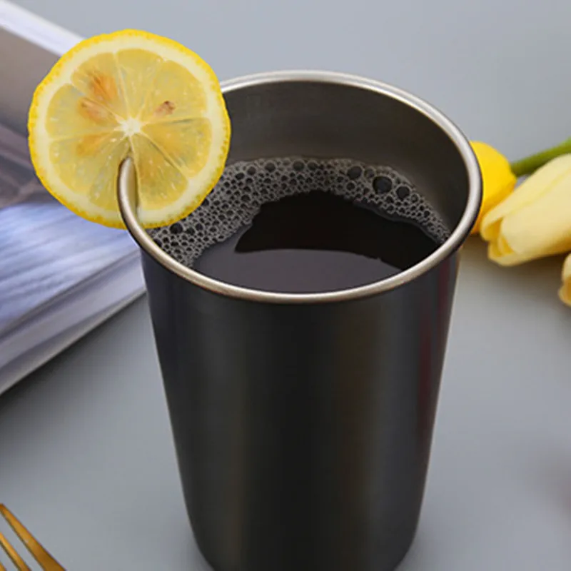 Stainless Steel Cups Beer Coffee Gargle Cold Water Drinks Use