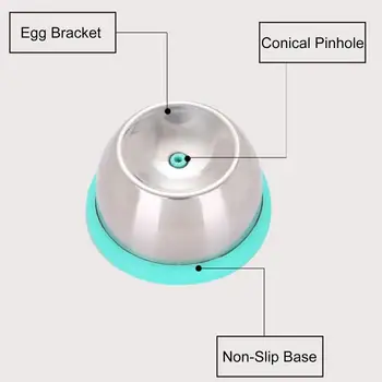 Egg Hole Puncher Stainless Steel Egg Piercer Peeler Egg Hole Punch Shell Remover With Pin Kitchen Gadgets For Duck Eggs & 5