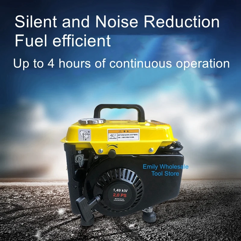 1kw 220V mute manual generator direct send micro home small mini portable portable handheld inverter generator