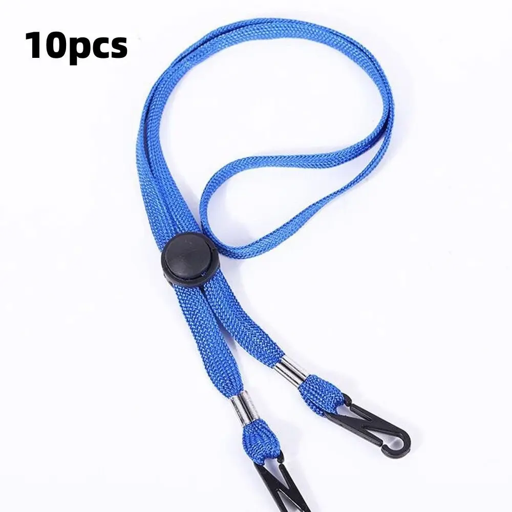 10pcs 품질 70cm 모자 턱끈 다기능 나일론 조절 로프 이동식 분실 방지 방풍..
