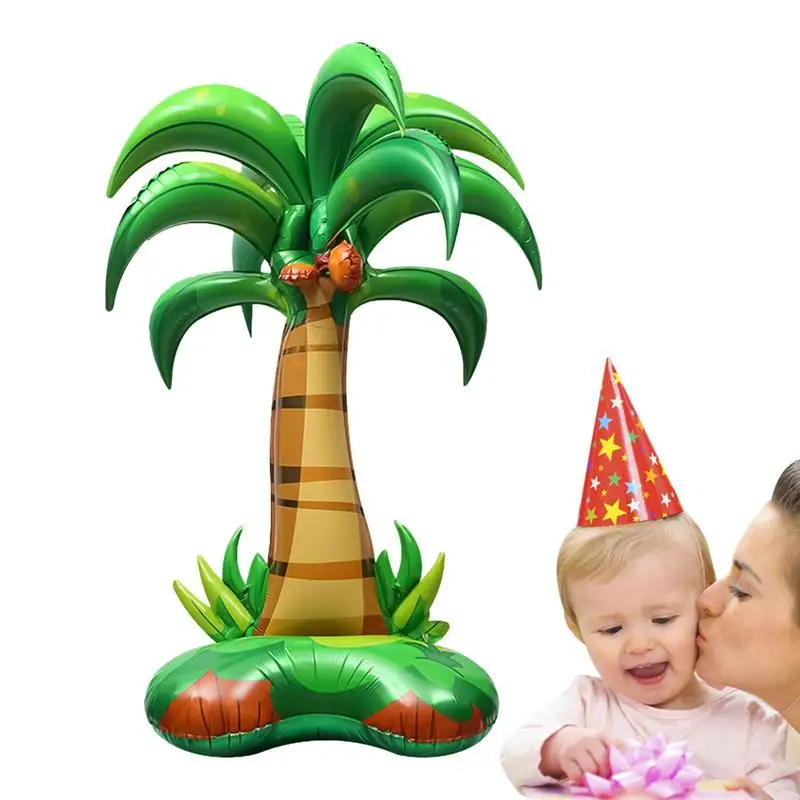 

Foil Palm Trees Multicolor Palm Tree Decorative Balloon Hawaiian Style Palm Tree For Summer Decoration For Hotel Backyard Water