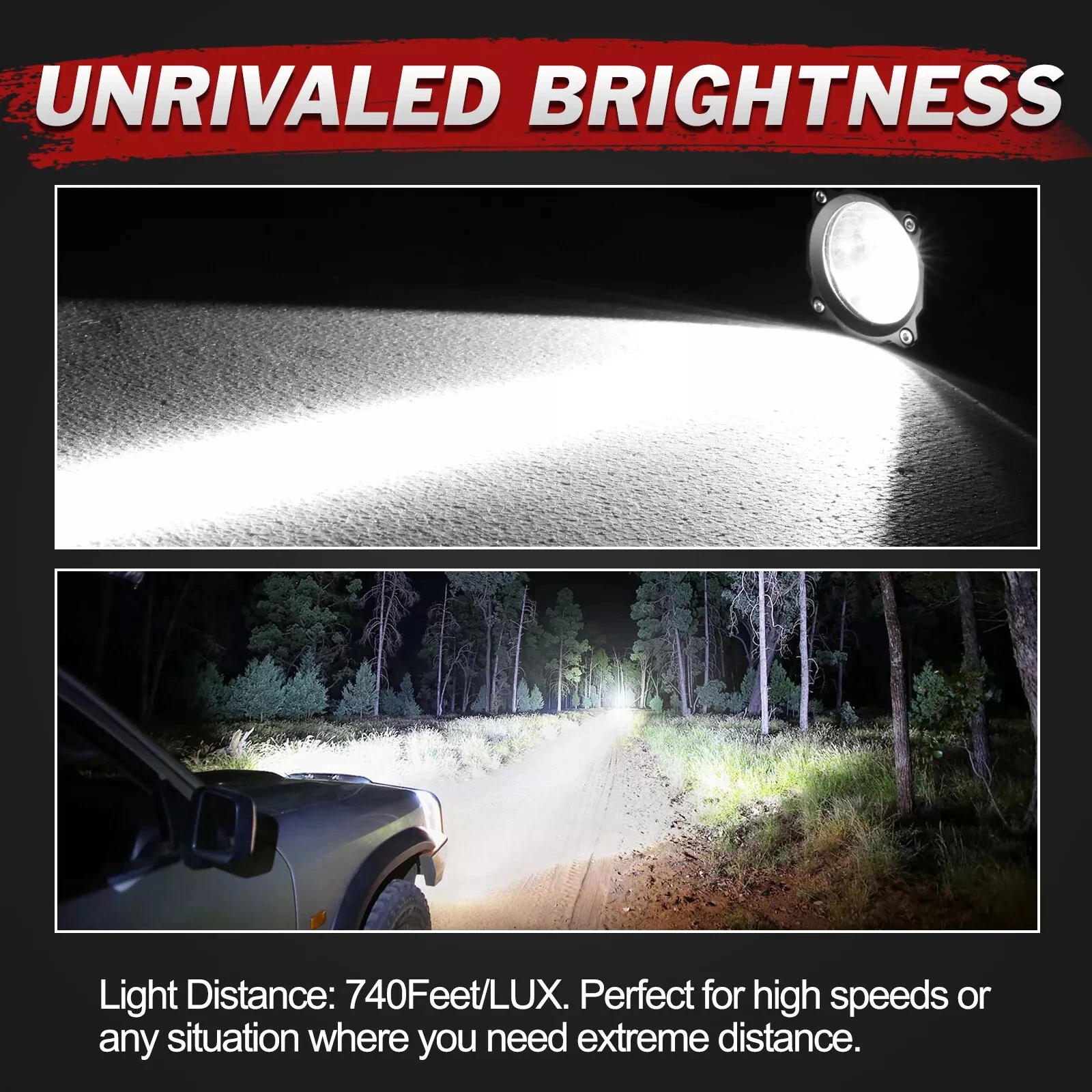 LED 큐브 2개 2.6인치 120W LED 포드 오프로드 주행등 스팟 작업등 방수 안개등 디치 범퍼 후진등