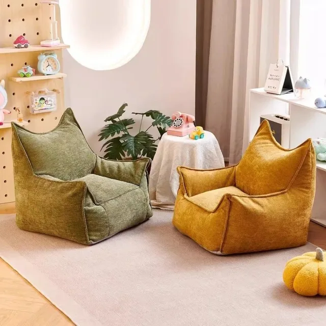 Single  Small Sofa Chair Children's Bedroom Living Room Baby Sofa Bean Bag Single Leisure Chair Thickened Portable Sofa Chai