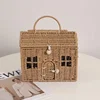 Handmade Rattan Mushroom Shaped Storage Basket Children Woven Bags Cute Outdoor Vacation Picnic Baskets  Handbag Christmas Gift 4