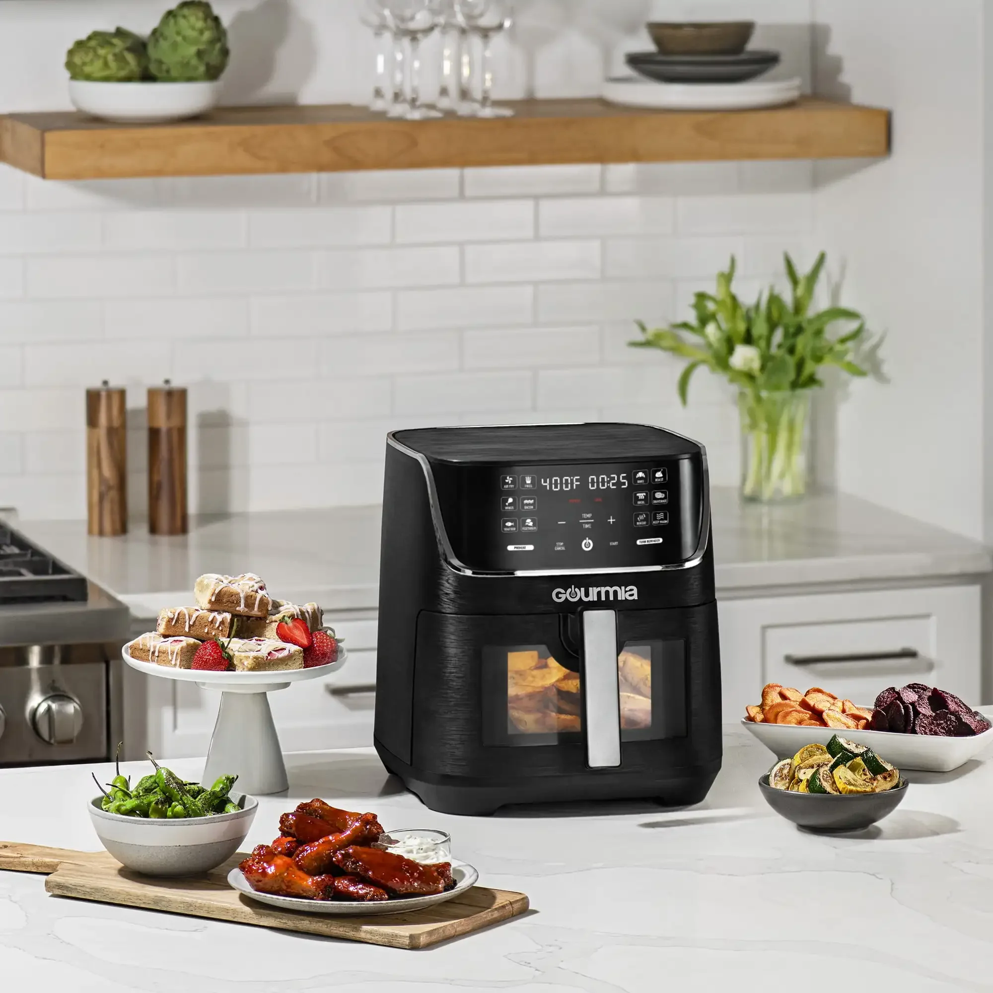 NEW 8 Qt Digital Window Air Fryer with 12 One-Touch Presets  Air Fryer Oven 2