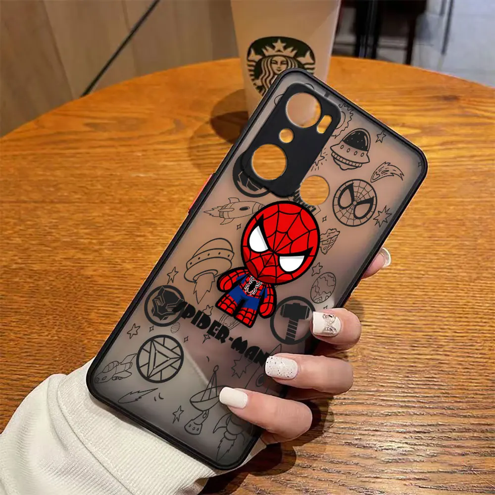 thumbnail image 1 of Funda mate para infinix HOT 20I 12 12I 11 11S 10 10I 10S PLAY 9 8 Pro POVA 3 CAMON 15 17P Funda Marvel Avengers Heroes Space, 1 of 5