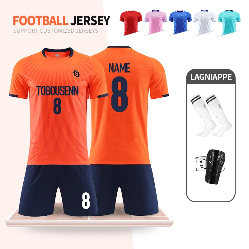 Outdoors Soccer Jersey Printed Breathable Sweatshirt For Children Teens Adults Football Training Match WearT Shirt