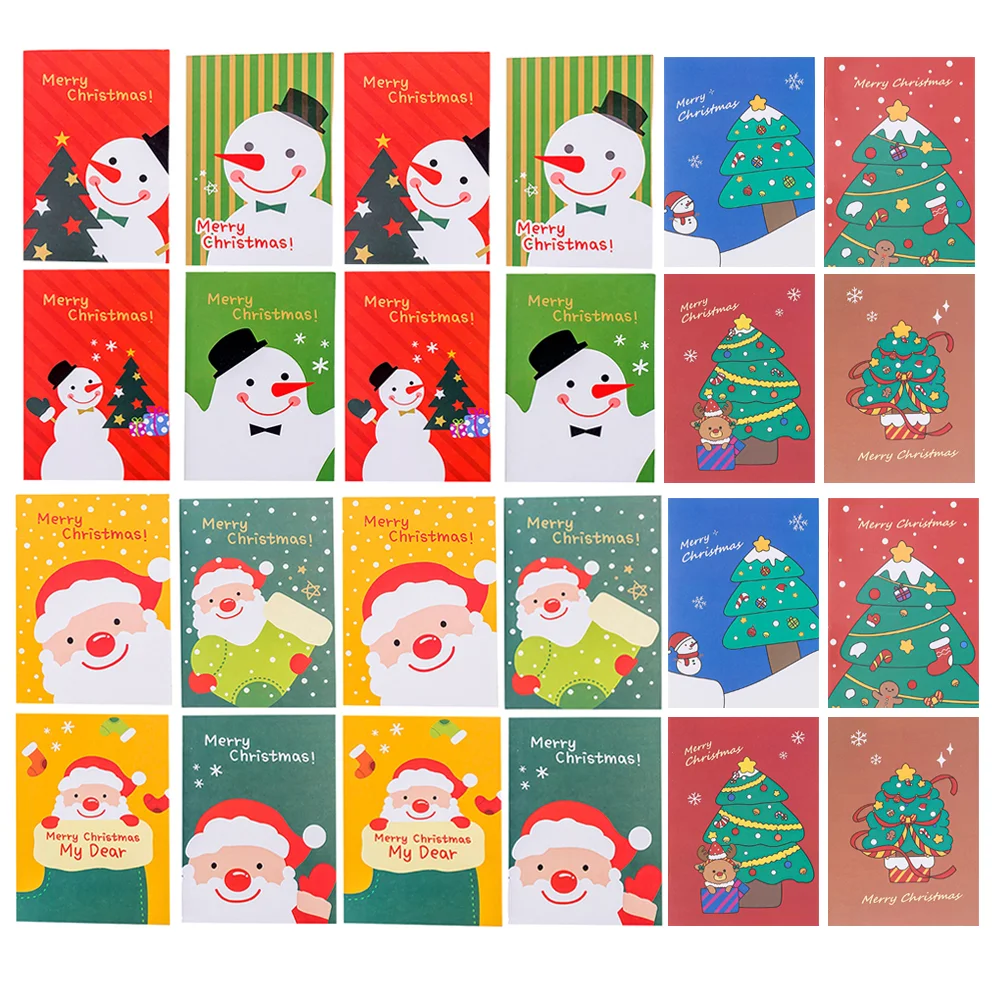 

24 Pcs Christmas Pocket Book Xmas Appearance Notepad Notebook Pads Office The Writing School