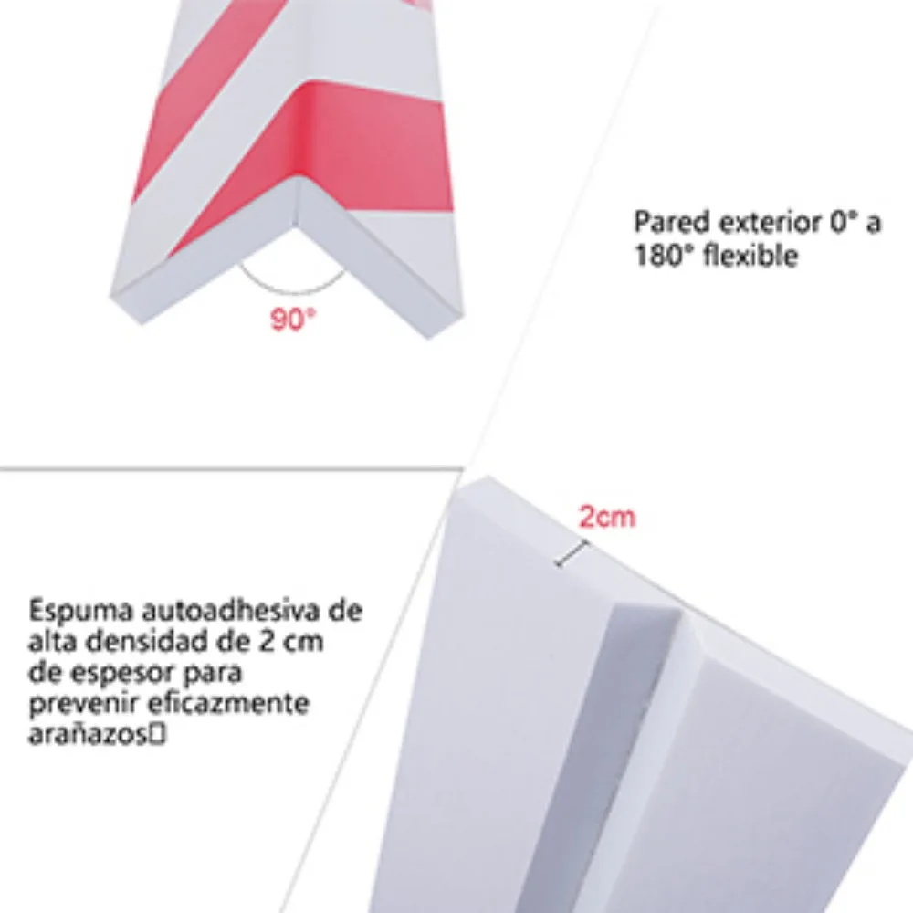 2pcs Garage Wall Protector Foam Edge Corner Bumper Foam Wall Corner Guard Car Sticker Anti Scratch Parking Auto Door Protector