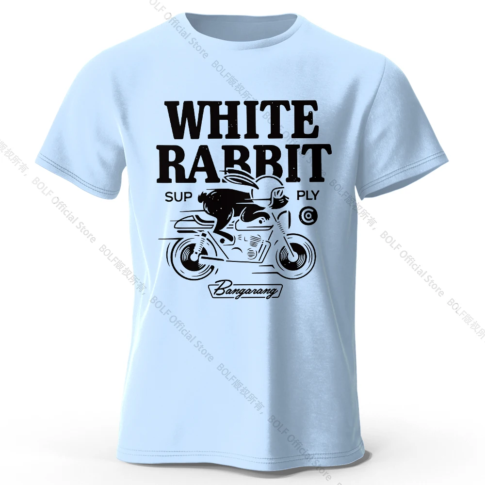 Men's Quirky Rabbit Print Organic Cotton Relaxed Fit T-Shirt