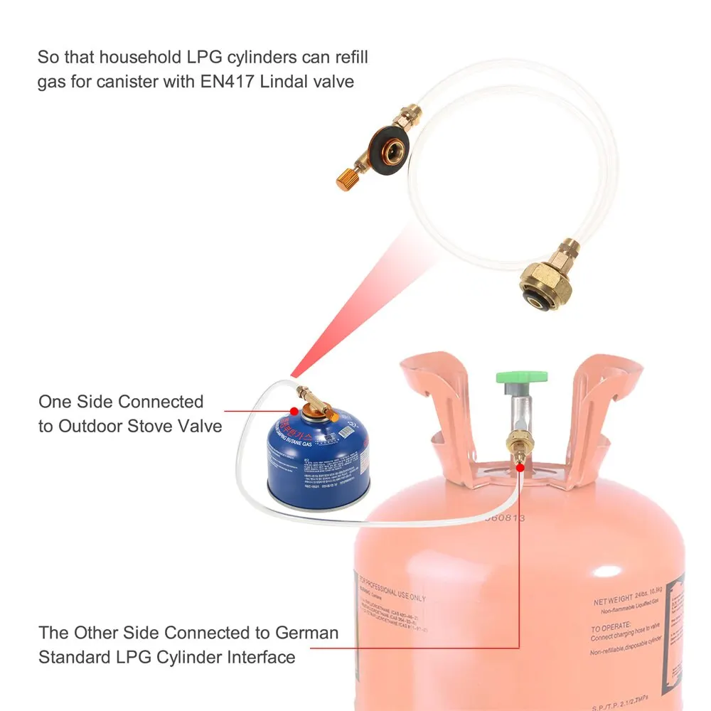 Gas stove accessories Cookware accessories Outdoor Camping Gas Stove Propane Refill Adapter Cylinder Convertor Filling Tank Coupler Accessories