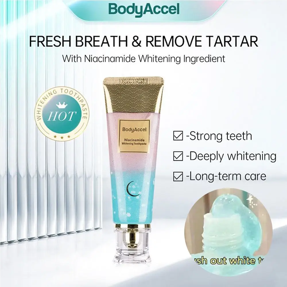Teeth Whitening Product Teeth Health Product Niacinamide Whitening Toothpaste Remove Plaque Stains Reduces Plaque Oral Hygiene Clean Fresh Breath Teeth Care