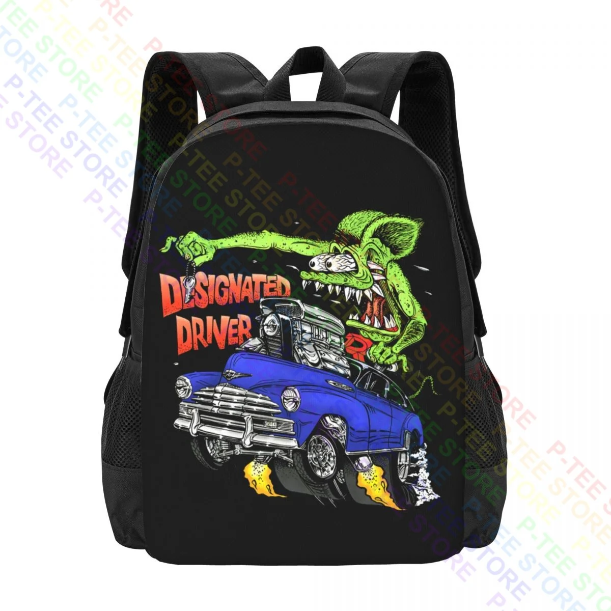 Rat Fink Designed Driver Ed Roth Kustom Kulturebackpack Zaini Pieghevoli Di Grande Capacità