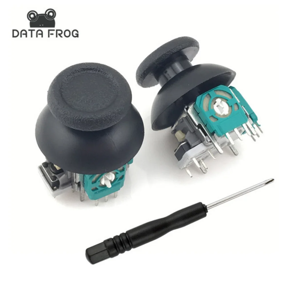

2pcsFor 3D PS4 Controller Analog Thumb Joystick Repair Parts Dualshock Replacement Sensor Module Potentiometer&Thumb Stick Parts