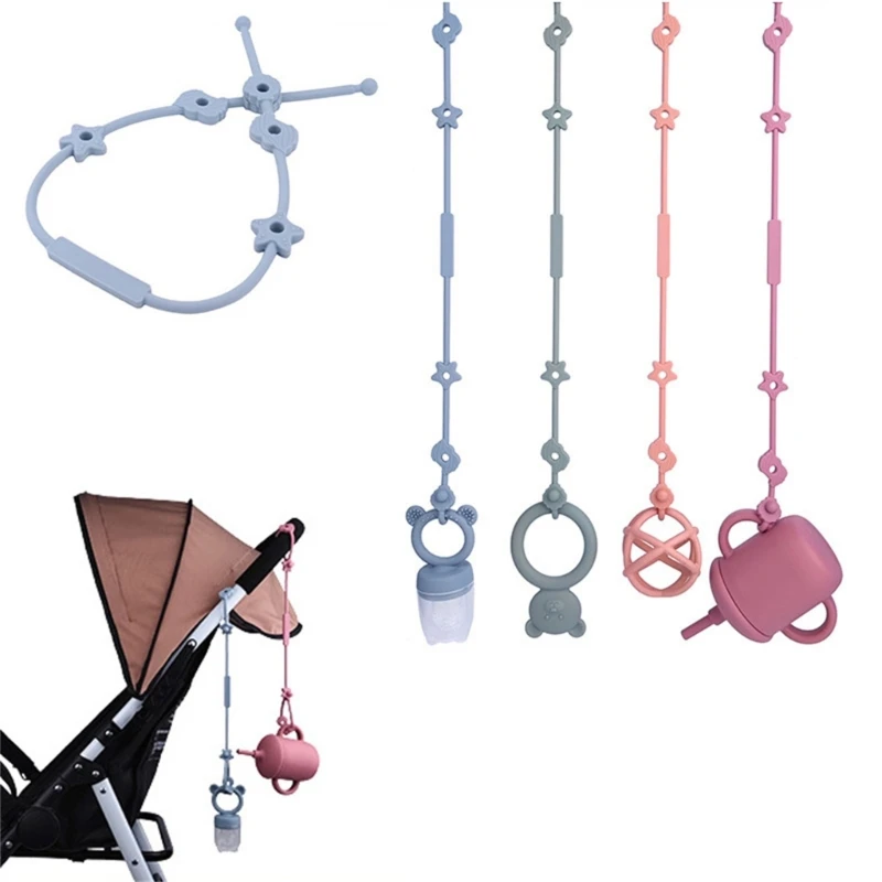

Bottle Harness Straps Baby Pacifier Teether Straps for Stroller High Chair Crib