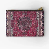 Saber Meshed Persian Carpet Print  Zipper Pouches Pocket Bag Coin Pure Socks Women Wallet Cosmetic Key Small Panties Underwear 1