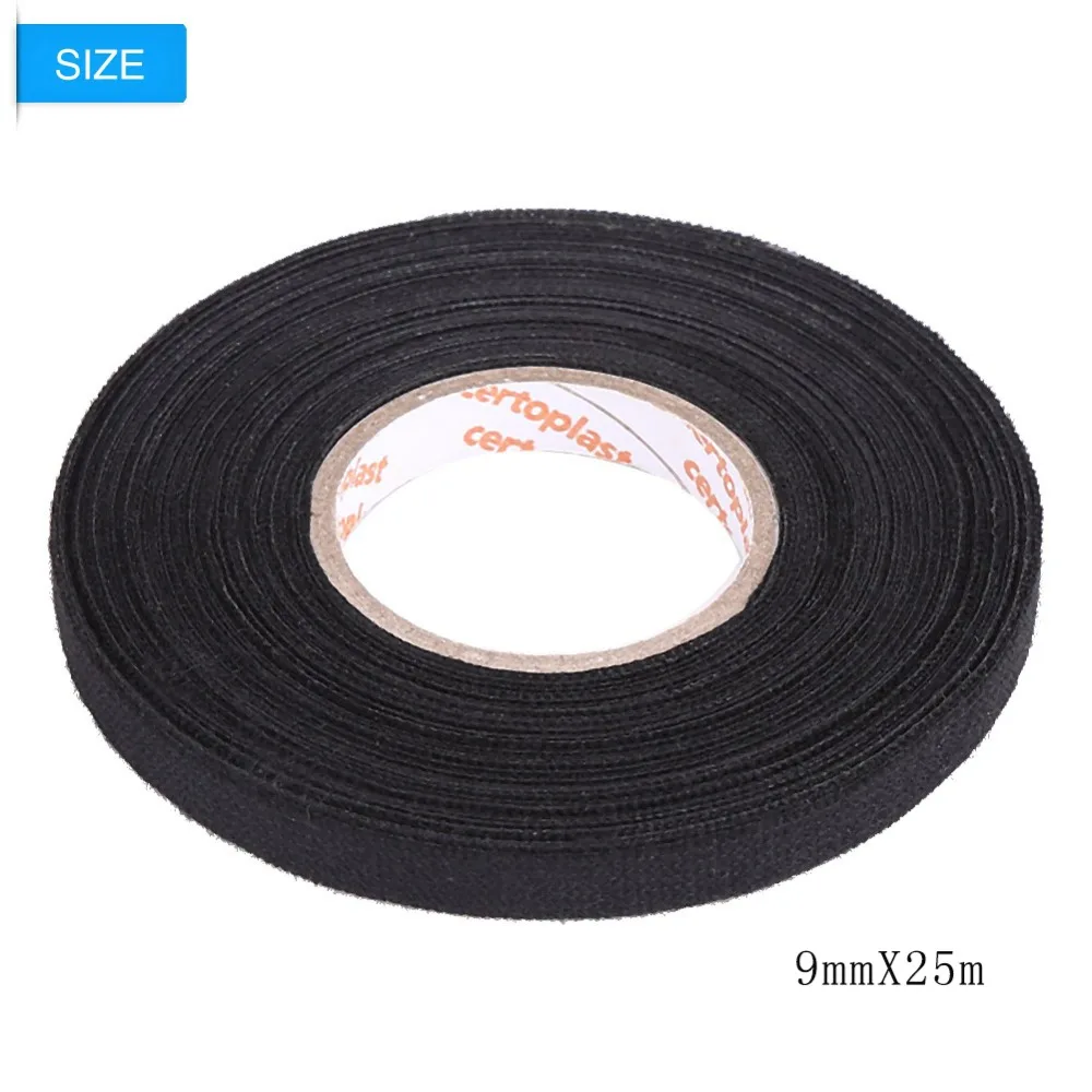 MultiPurpose Car Self Adhesive Anti Squeak Rattle Felt Automotive Wiring Harness Tape 19mmX15m/32mmX11.5m/9mmX25m 5
