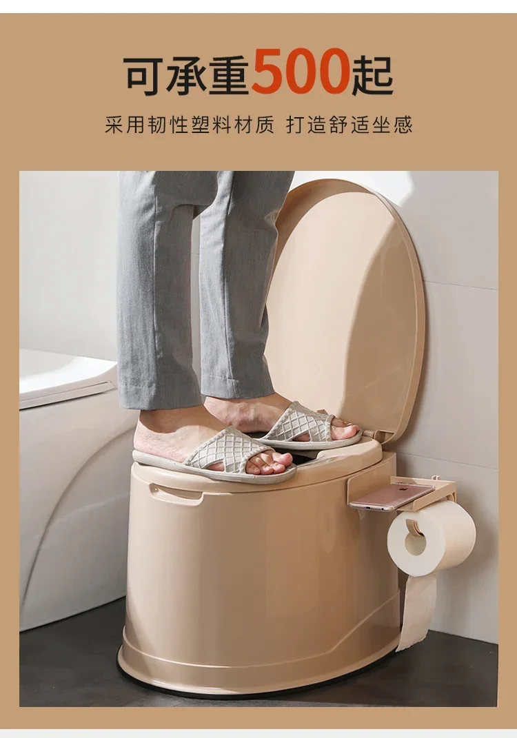 Description Picture 4 of itemLimited Elderly Plastic Toilet Stool Home Adult Pregnant Women Mobile Sanitary Toilet Chair Indoor Odor-proof Sitting Chair